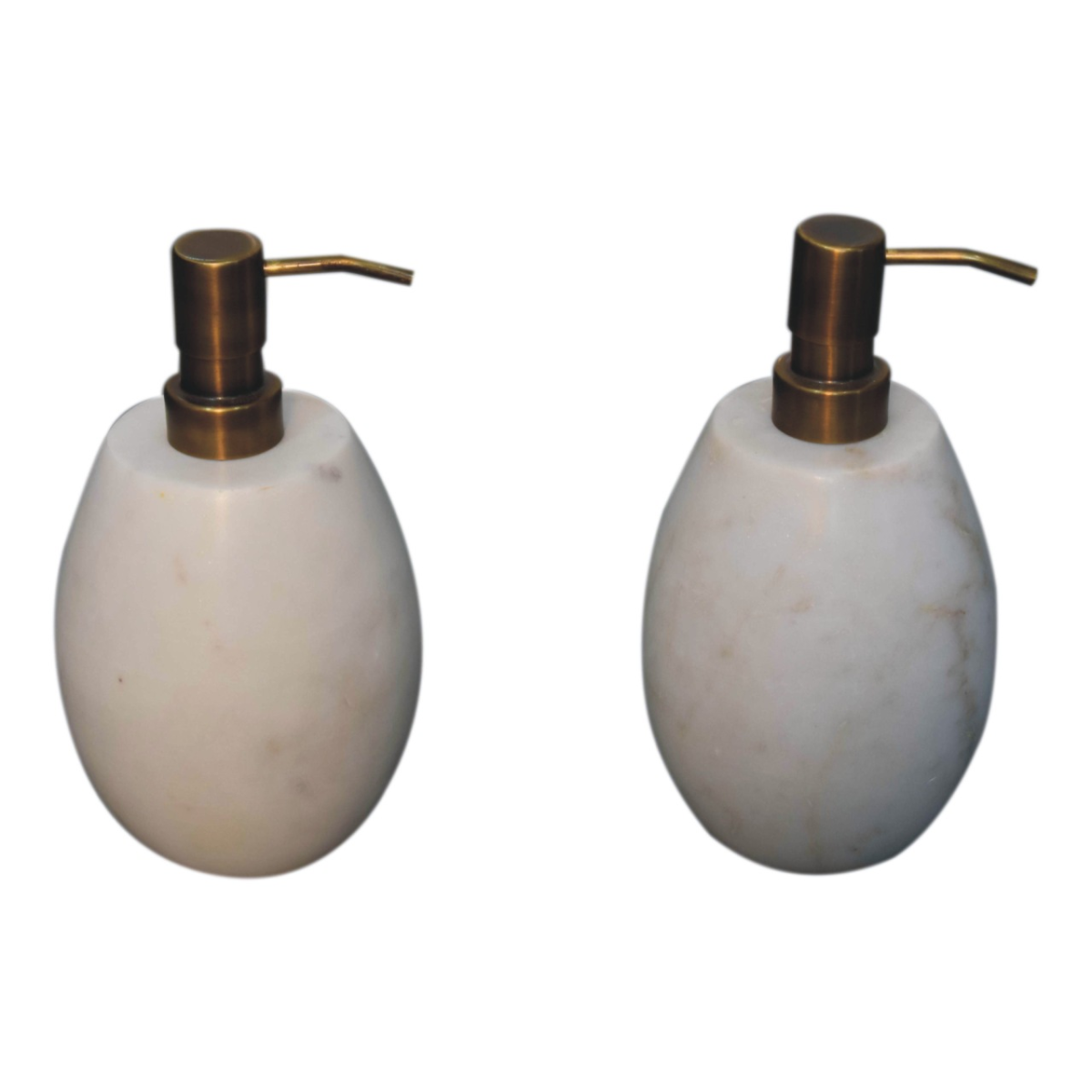 Artisan Furniture Bathroom Accessories - White Marble Soap Dispenser of 2
