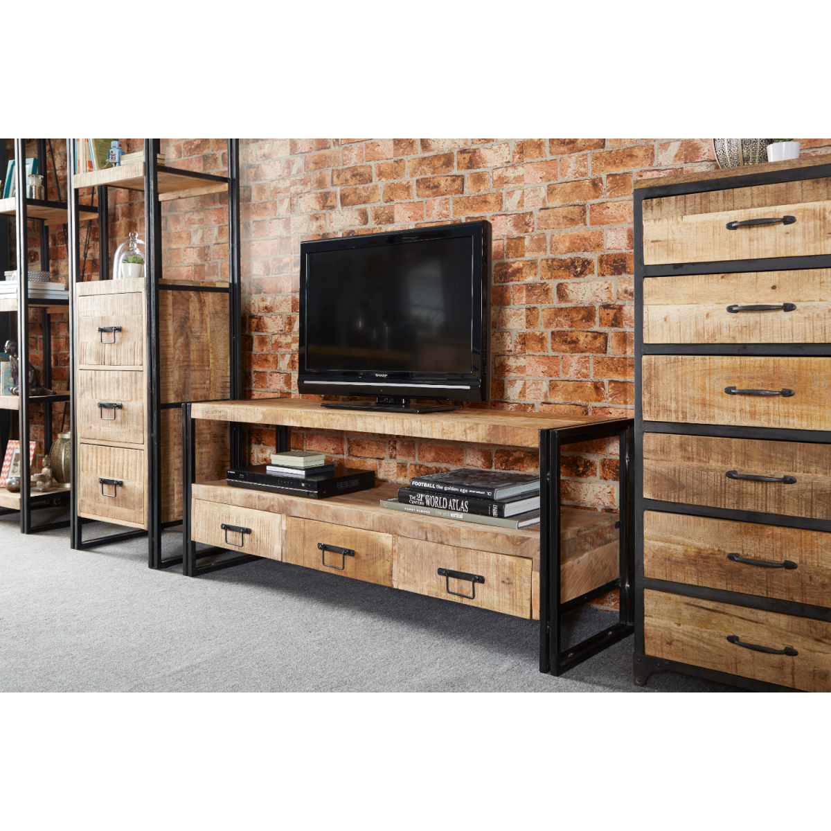 Cosmo Industrial Tall Chest