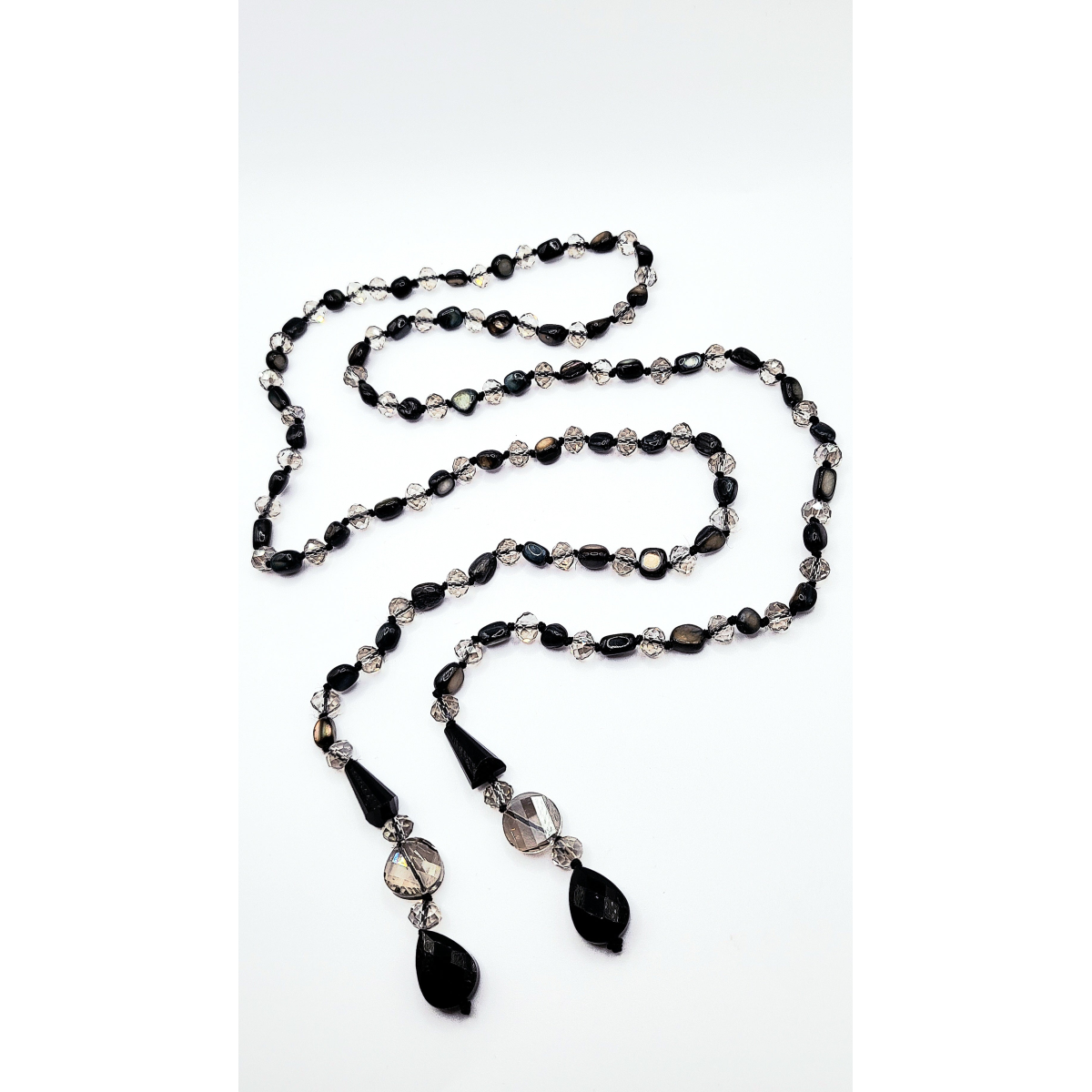 Resin Boho Long Beaded Open Necklace