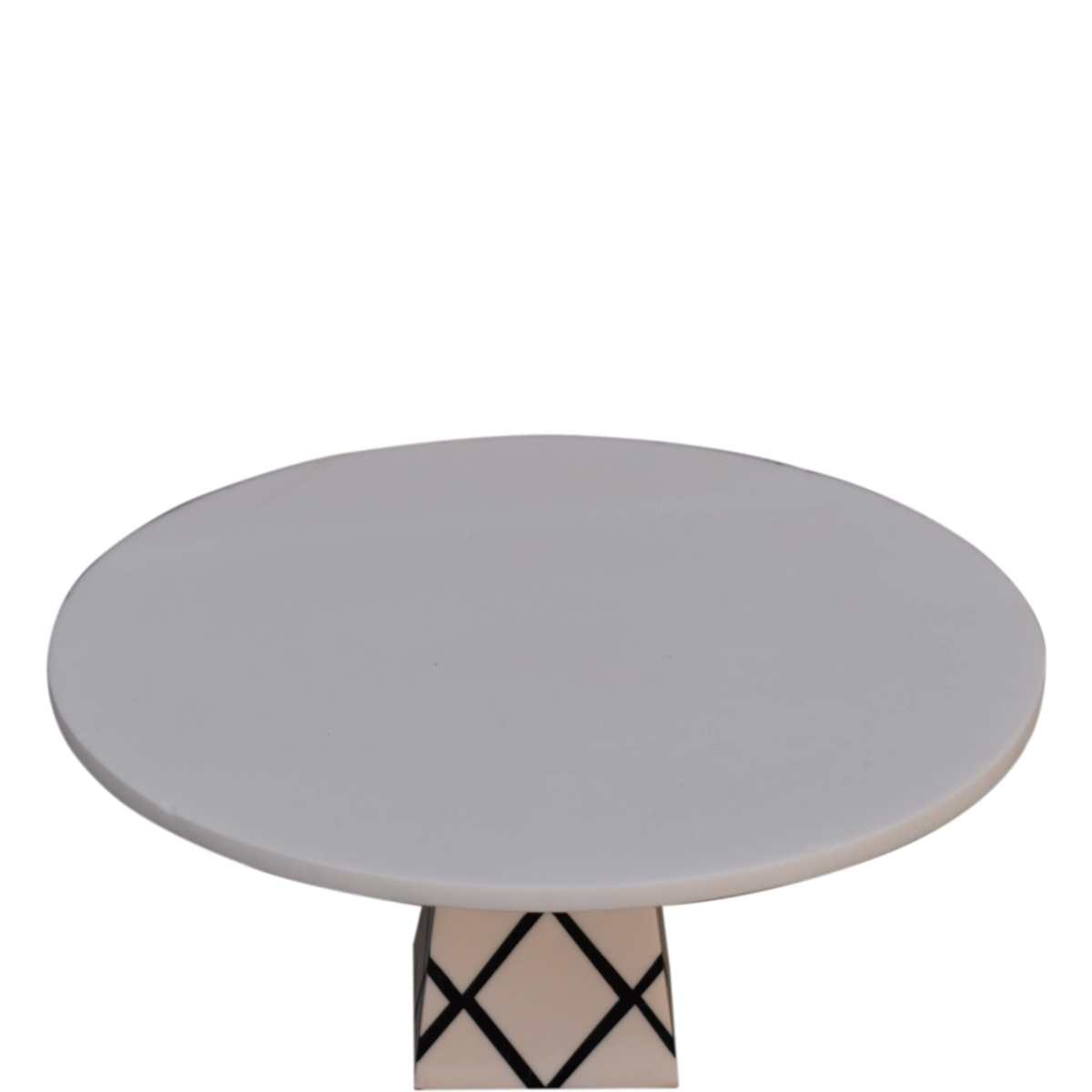Artisan Furniture White Resin Cake Stand