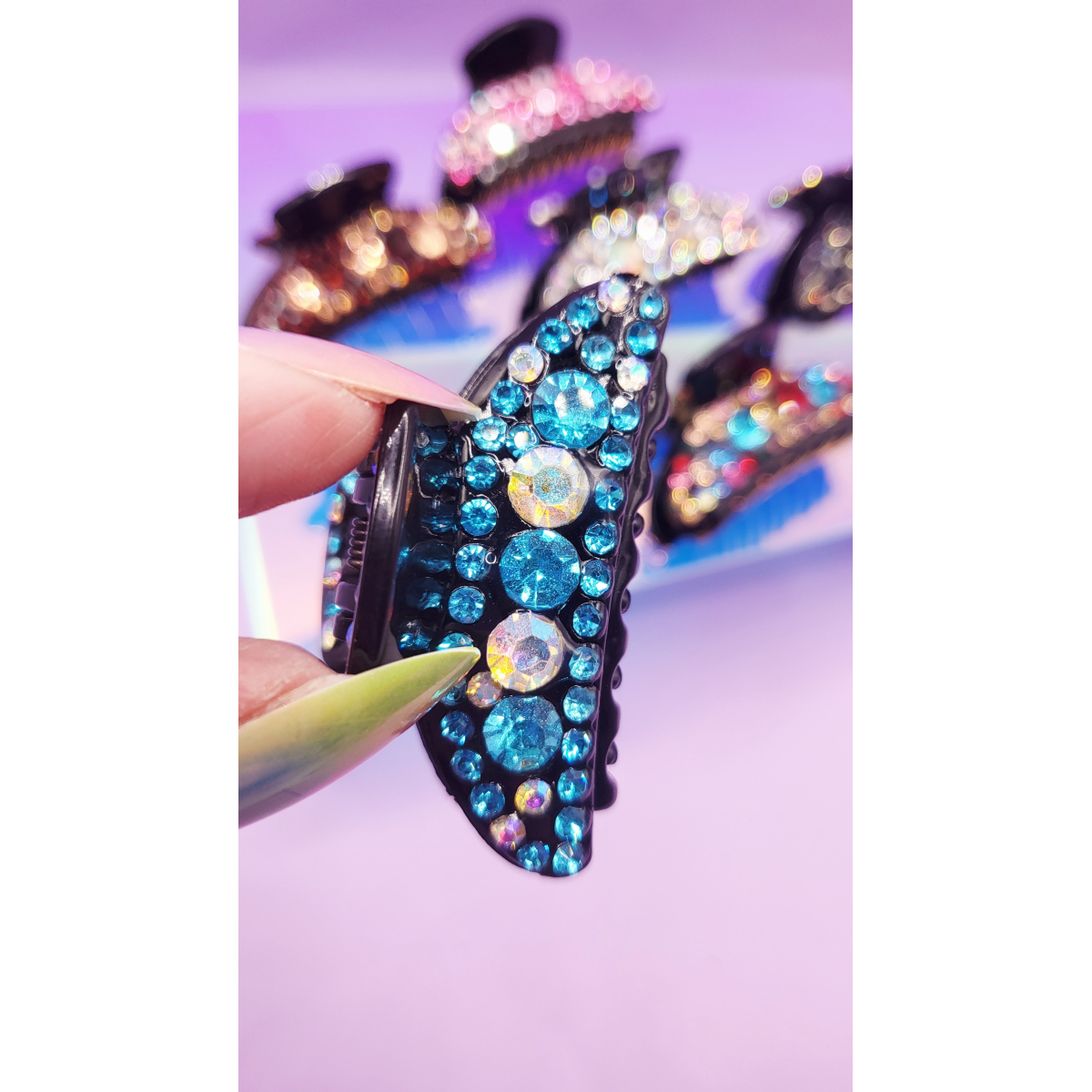 Luxe Jeweled Hair Clamps Pack of 12