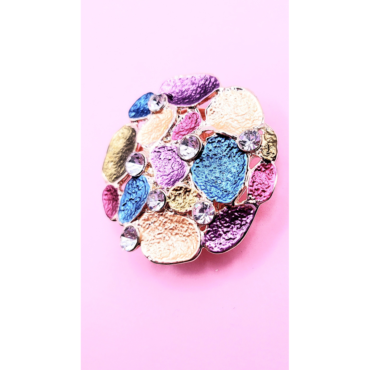 Abstract Magnetic Crystal Brooch