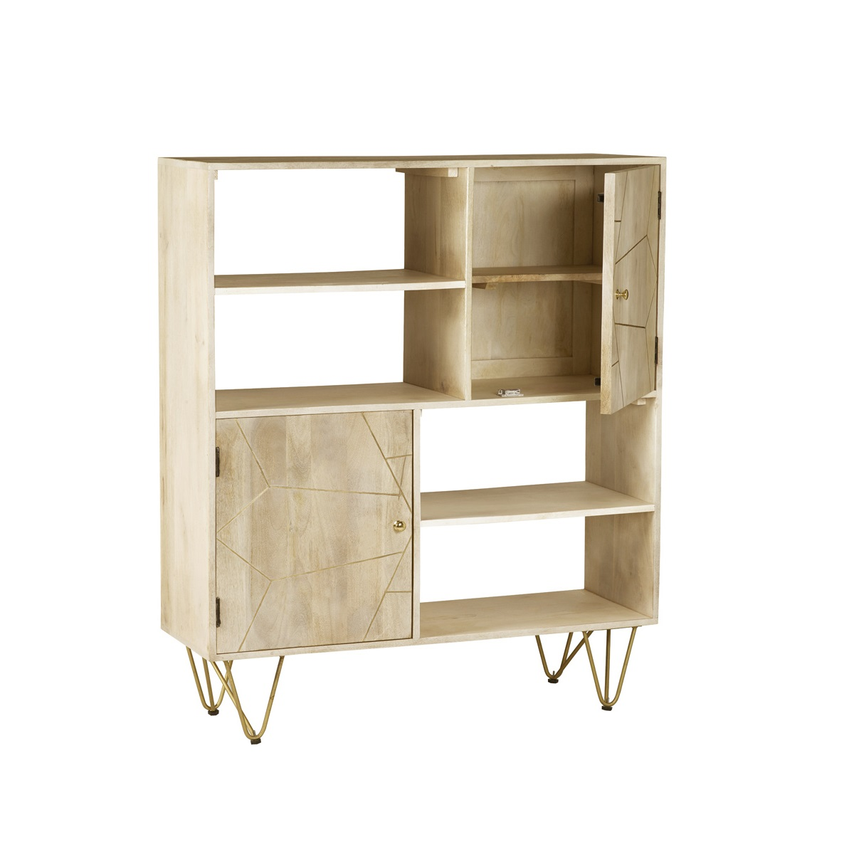 Light Gold Display Cabinet