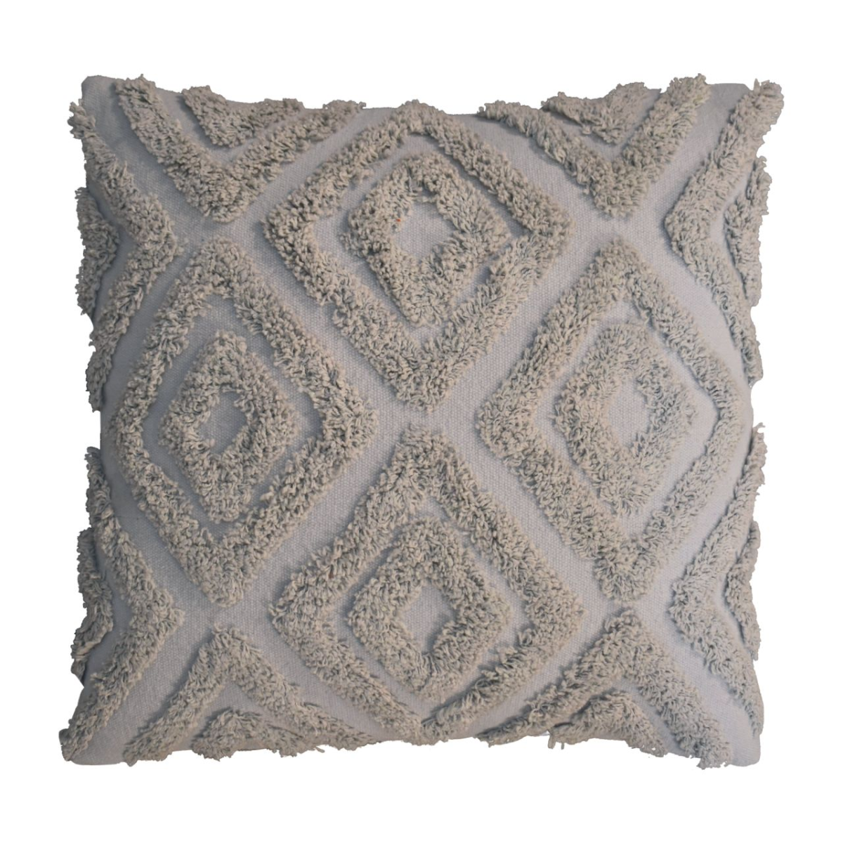 Artisan Furniture 2 Grey Mini Diamond Tassle Cushions