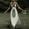 Women's V-Neck Ethnic-style Artistic Sleeveless Printed Dress