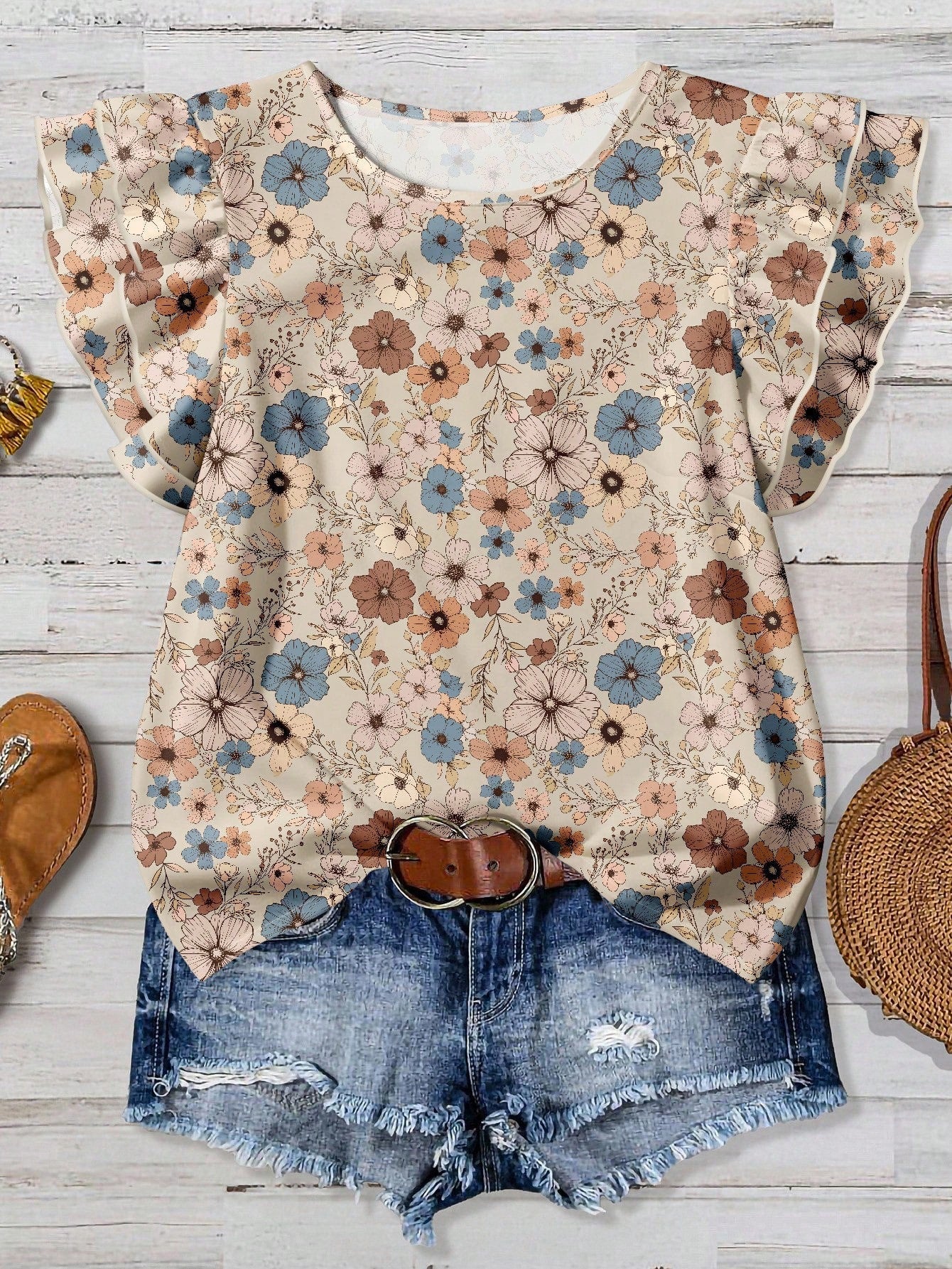 Women's Floral Print Casual Shirt Women's Summer