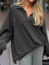 Casual Vacation Style Loose Long Sleeve Women