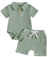 Boys' Short Sleeved Kazakhstan Suit