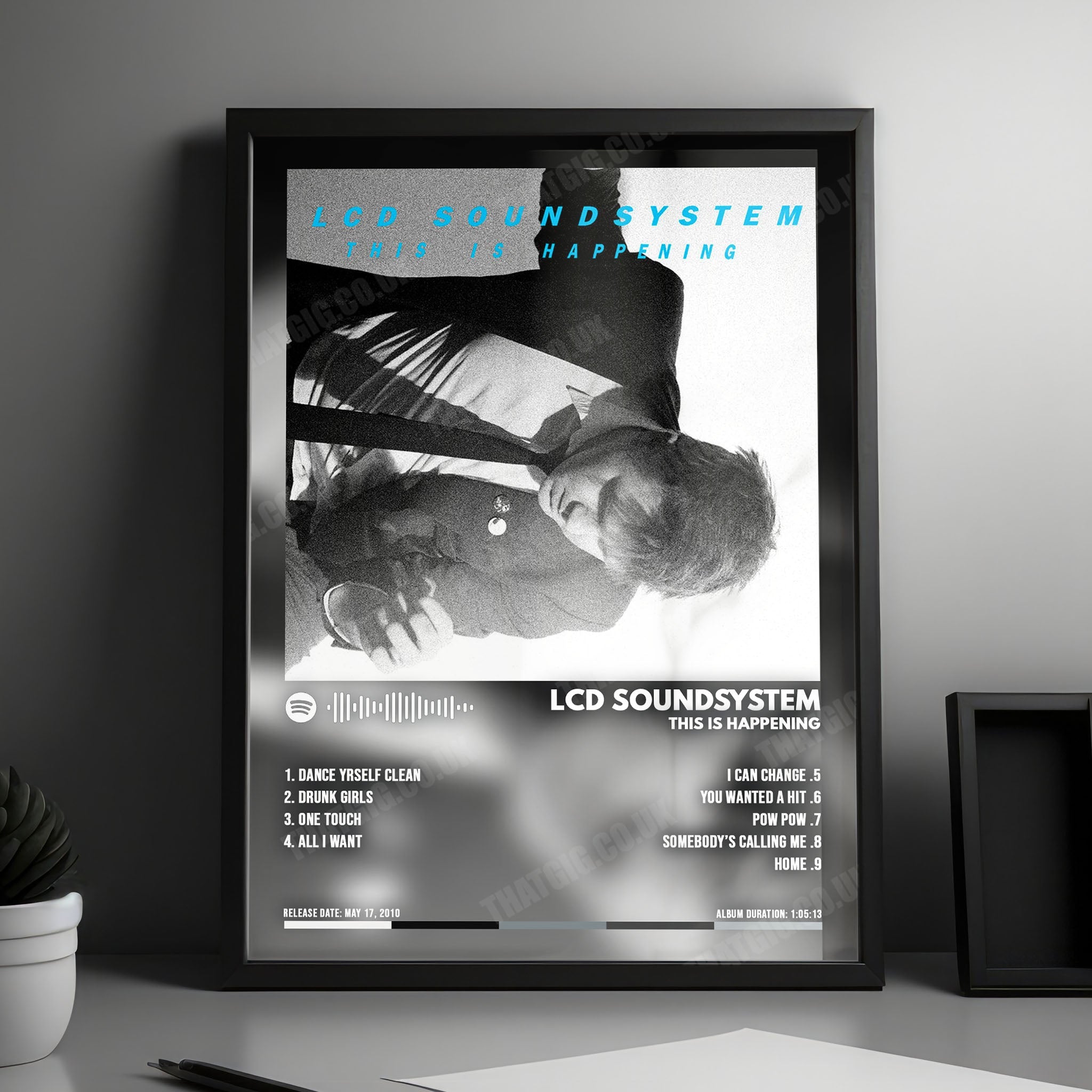 LCD Soundsystem "This Is Happening" Album Cover Poster - with Complete Tracklist