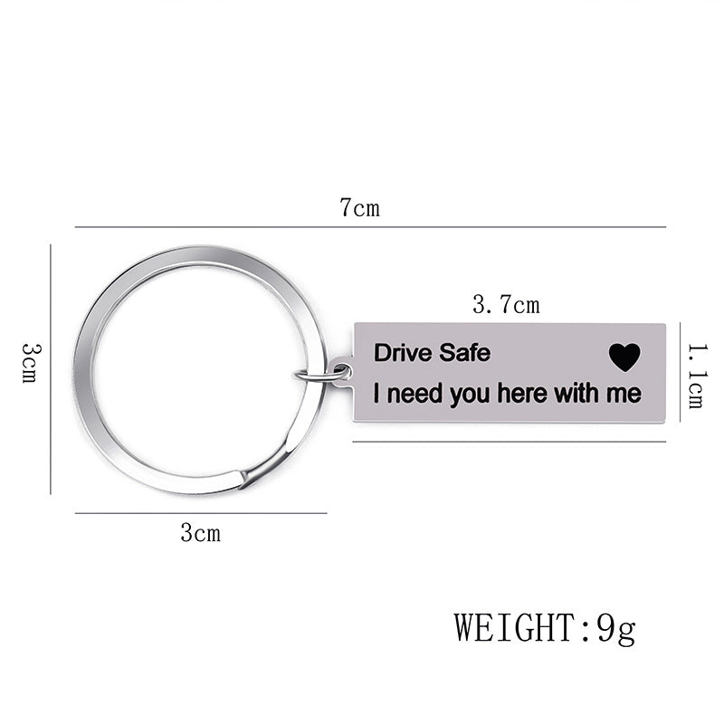 Valentine's Day Gift I May Not Be Your Firat Date Stainless Steel Key Ring