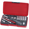 Teng T1436 1/4-inch Socket Set Metric Drive (36 Pieces)