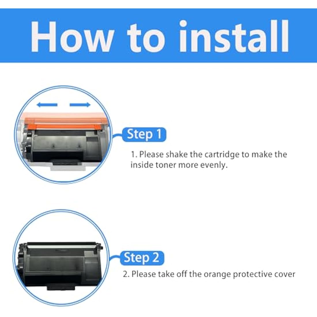 LCL Compatible Toner Cartridge TN3480 TN3430 TN-3480 TN-3430 8000 pages DR3400 DR-3400 Drum (2Pack 1 Black+1Drum) Replacement for Brother HL-L5000D HL-L5100DN HL-L5200DW HL-L5200DWT HL-L6200DW