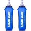 MARLOAR Soft Flask - Running Water Bottle - Running bottle - Collapsible Bottle - Silicone Collapsible Bottle - Pack of 2 Soft Flask 500ml for Running, Hiking, BPA Free (2 Pieces Blue)