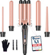 BESTOPE PRO 5 in 1 Beach Waver Hair Curler, Curling Iron (9-32mm) with 2 Temperature Control, Mermaid Hair Waver with Heat-Resistant Glove and 2 Clips