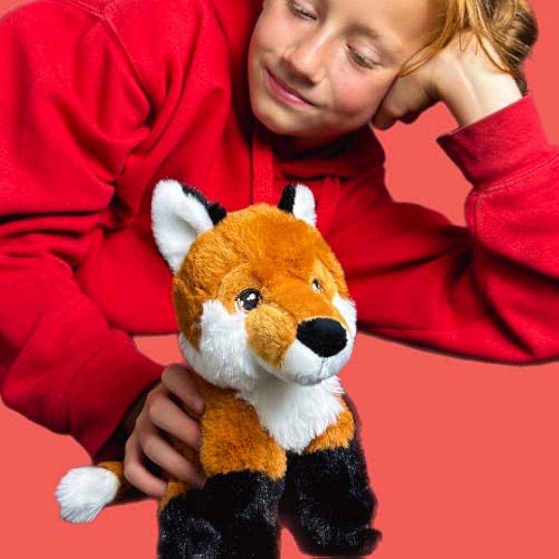 Deluxe Paws Plush Cuddly Soft Eco Toys 100% Recycled (Fox)