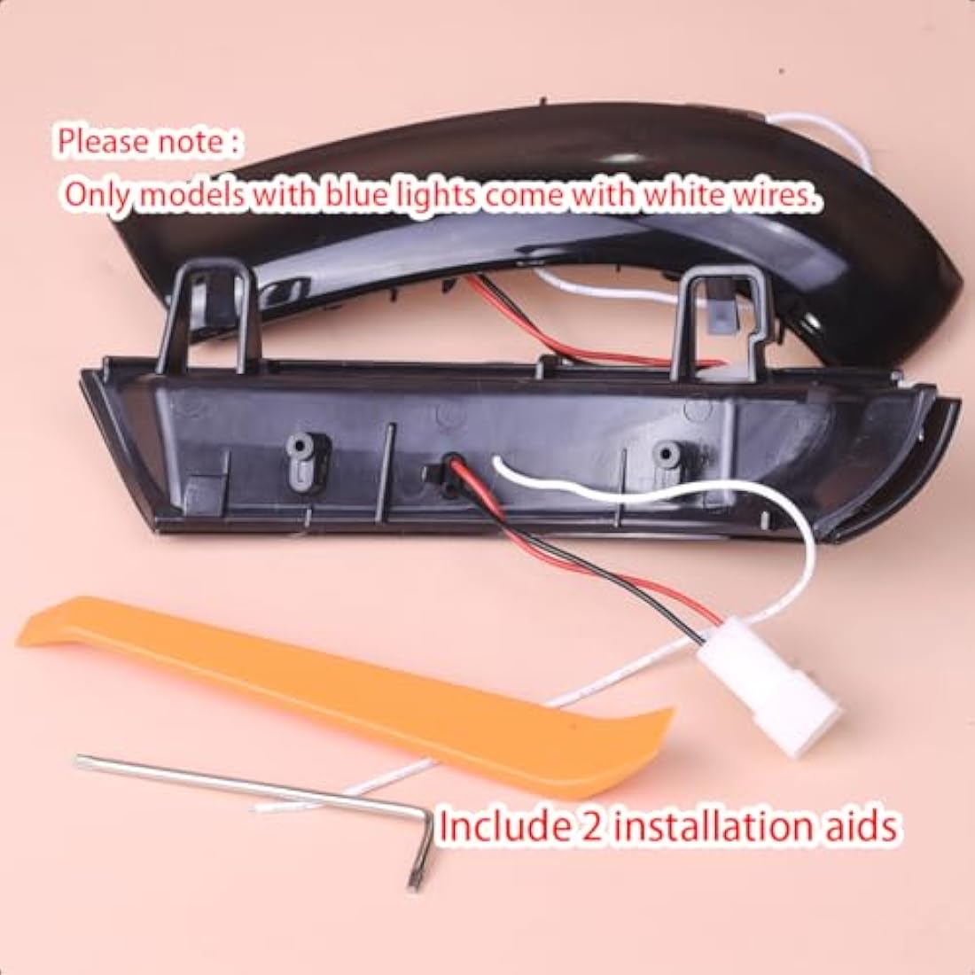 LoreenCar Dynamic Turn Signals For VW Golf GTI V MK5 Jetta Passat B5.5 B6 EOS Sharan LED Indicator Lights Mirror Lighting Accessories 1K0949101 1K0949102（Amber&Blue