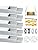 Angdarun 10Pack LED Aluminum Profile, Aluminum Channel 3.3ft/1Meter, LED Diffuser U-Shape with Milky White Cover, End Caps and Mounting Clips