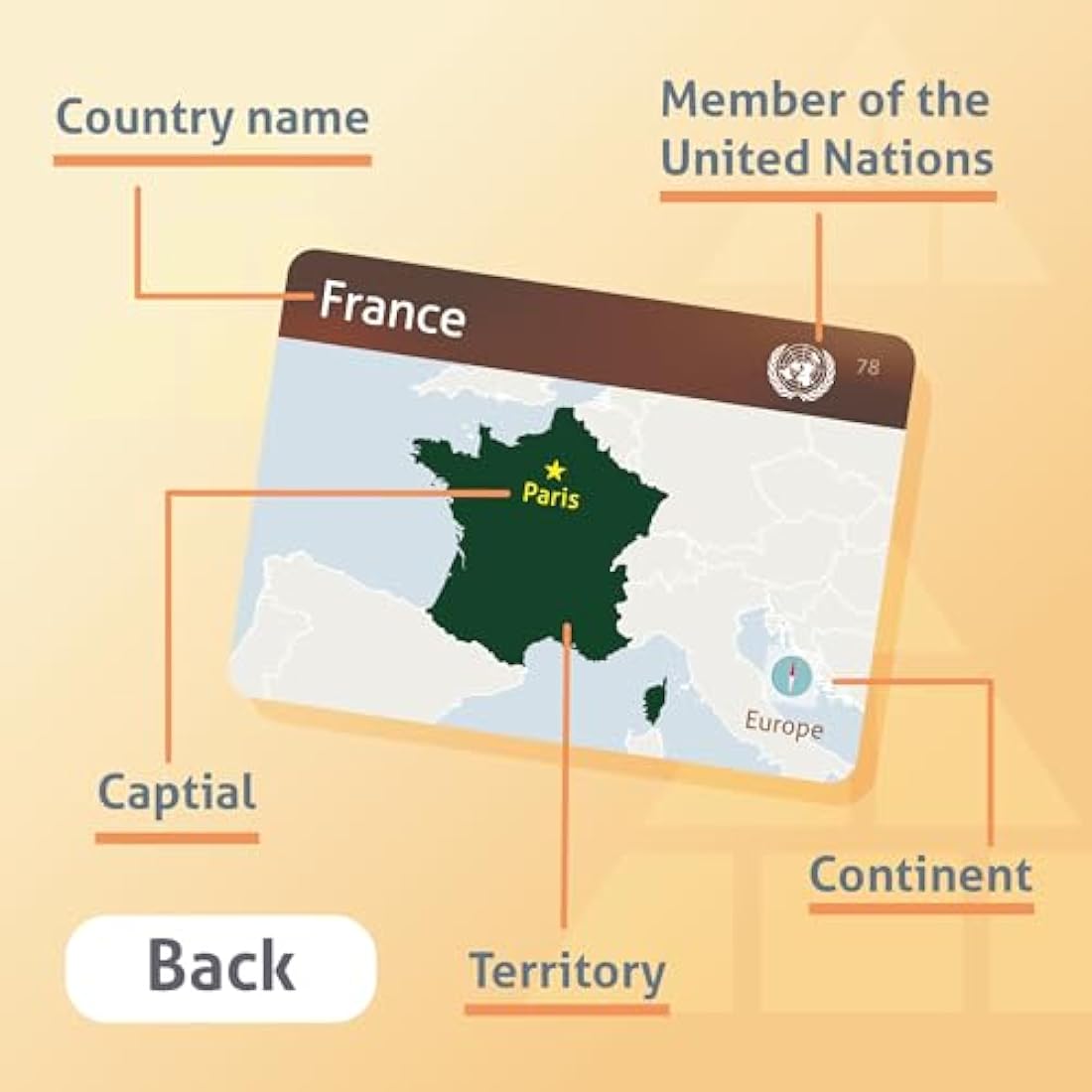 Collection of Country Flags Educational Flashcards (Premium full set)
