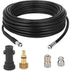 STYDDI Pressure Washer Drain Pipe Hose Cleaning Kit for Karcher K2-K7 Series and LAVOR Pressure Washer, with Jet Nozzle and Rotating Jet Nozzle, 30 M, 180 Bar