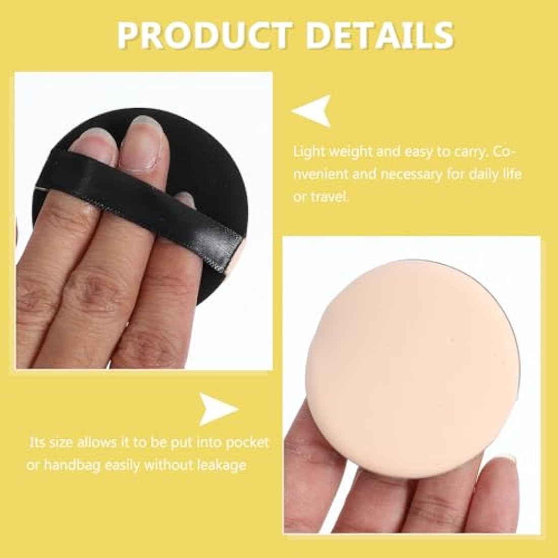 Compact Container Empty Foundation Makeup Powder Puff Box Case Refillable Container