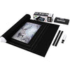 Becko US Puzzle Roll Jigsaw Storage Felt Mat with Frame Lines, Jigroll Up to 1,500 Pieces, Environmental Friendly Material for Jigsaw Puzzle Player, Box with Drawstring Storage Bag