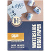 Hayes Paper Co, Waterslide Decal Clear Inkjet (A4, 100 Sheets)