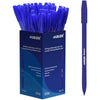 Eziglide Ballpoint Pen Set, 50-Pack Blue – Easy Grip Writing Pens with Medium Point (1.0mm) for Ultra-Smooth, Skip-Free Writing – Ideal for Office, Work, Exams, School & Stationery Use