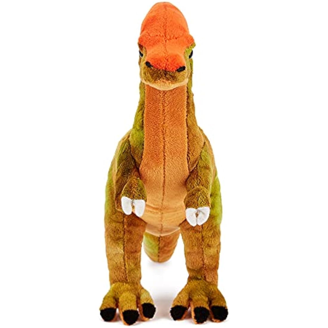Zappi Co Plush Children's Stuffed Soft Cuddly Plush Toy-Part of Safari Animals Collection, Perfect for Kids (29cm Depth)(Parasaurolophus Dinosaur)