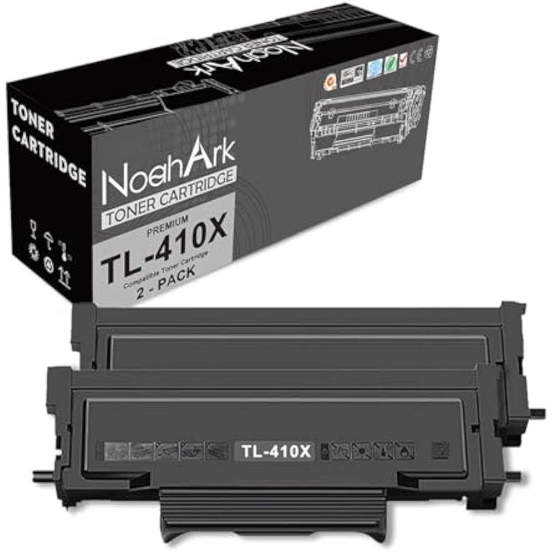 NoahArk Compatible for TL-410x (TL-410 TL-410H) Toner Cartridge use for Pantum P3010DW P3010DN M7100DW M7100DN P3300DW P3300DN M6708DW M6708DN M7108DW M7108DN M6808FDW M7208FDW M7308FDW (2 Black)