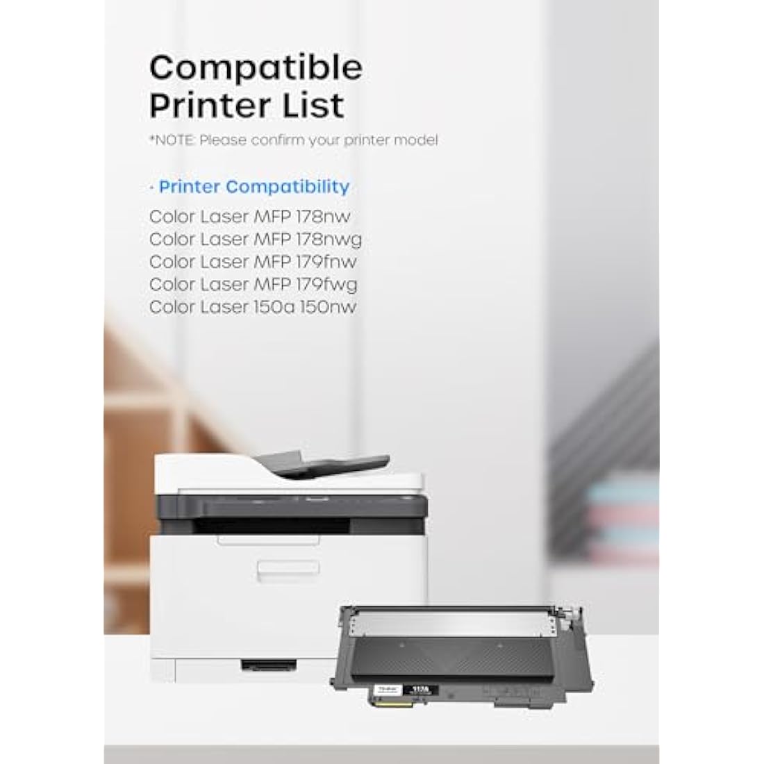 Timink 117A Toner Cartridges Replacement for HP 117A W2070A W2071A W2072A W2073A Compatible with Color Laser MFP 150nw 179fnw 179fwg 178nw 178nwg 150a 150w (2 Black Cyan Magenta Yellow, 5-Pack)