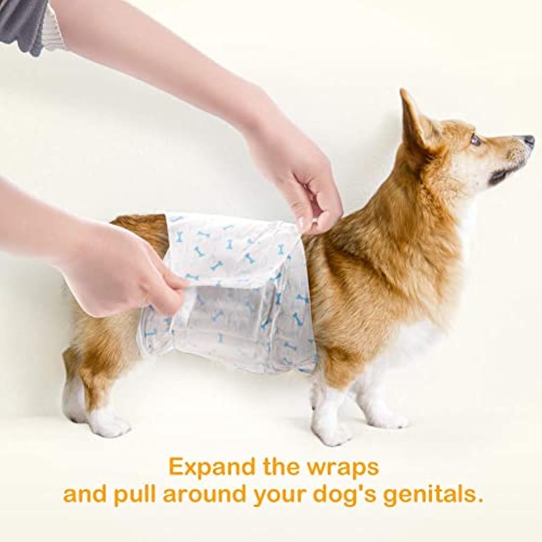 Dono Dog Nappies Male, Dog Belly Bands with Wetness Indicator, Disposable Male Wraps, Super Absorbent and Leak-proof, Puppy Nappies for Incontinence, Marking Issues, Traveling (6XS -84count)