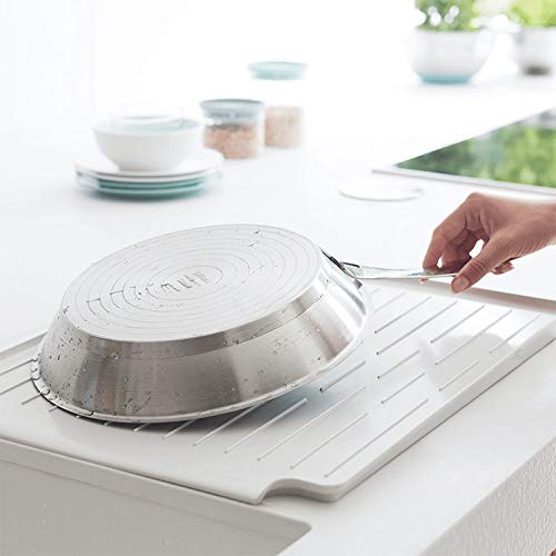 Brabantia 117428 Dish Drainer, Light Grey, 49 x 38.5 x 14 cm, Large