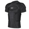 DGYAO Padded Comprssion T Shirt, Mens Rugby Safe Guard Top for Chest Rib Shoulder Protector X-Large