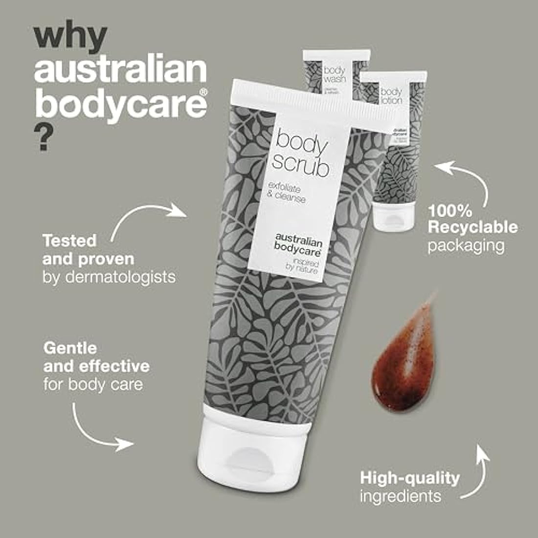 3 products for spots, acne and blackheads on the back and bottom from Australian Bodycare |Tea Tree Oil specially suited to prevent skin problems on your back and bottom