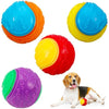 Bestomrogh 4Pcs Squeaky Dog Ball, Durable Dog Balls for Puppy, Large and Medium Sized Dogs, Interactive Dog Toys for Relieving Anxiety and Boredom,Training, Teeth Cleaning