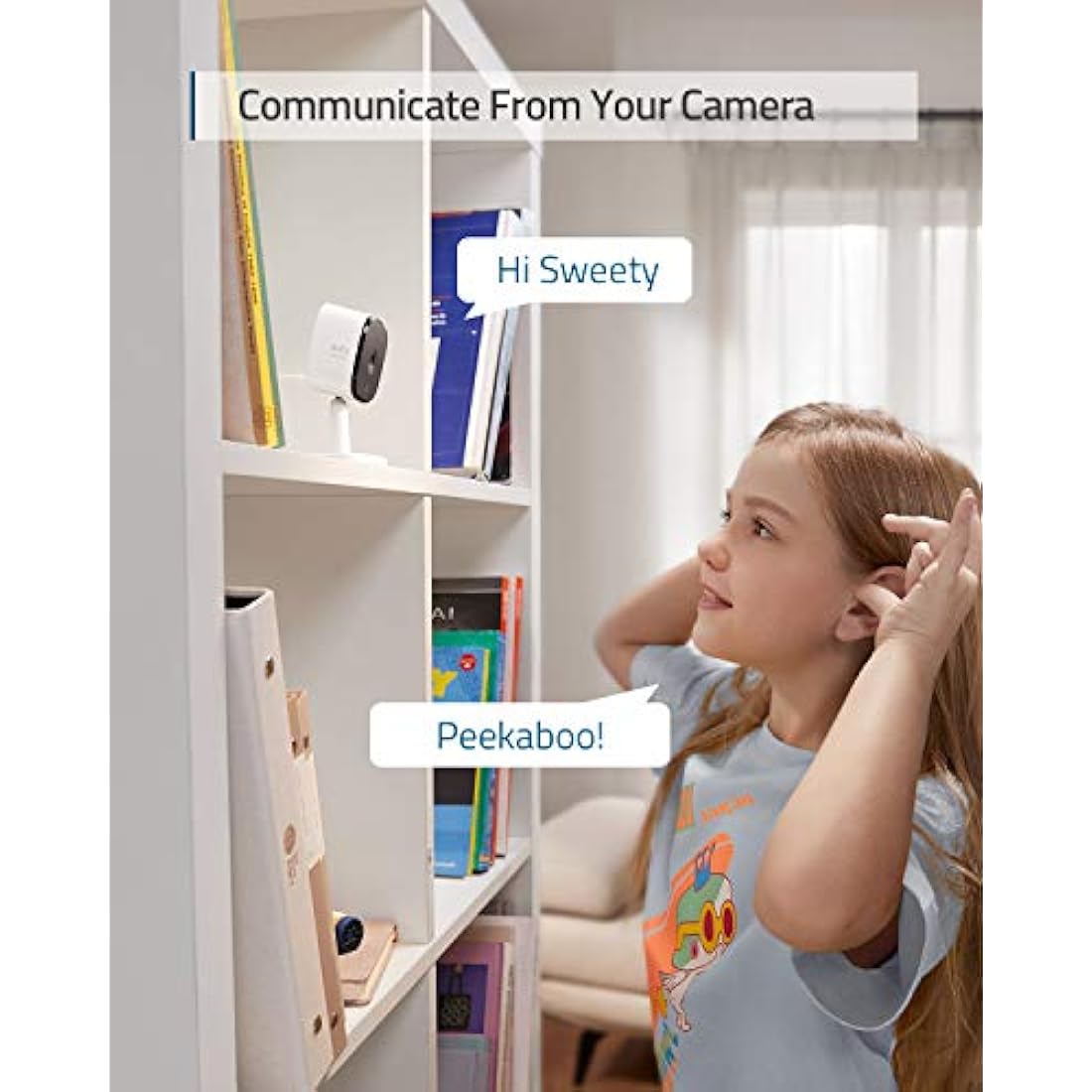 eufy security Solo IndoorCam C24, 2K Security Indoor Camera, Plug-in Camera with Wi-Fi, IP Camera, Human & Pet AI, Voice Assistant Compatibility, Night Vision, Two-Way Audio, HomeBase not Compatible