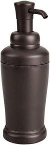 iDesign Kent Bathroom Soap Dispenser, Liquid Soap Bottle for 355 Ml Liquid Soap, Made of Plastic, Bronze