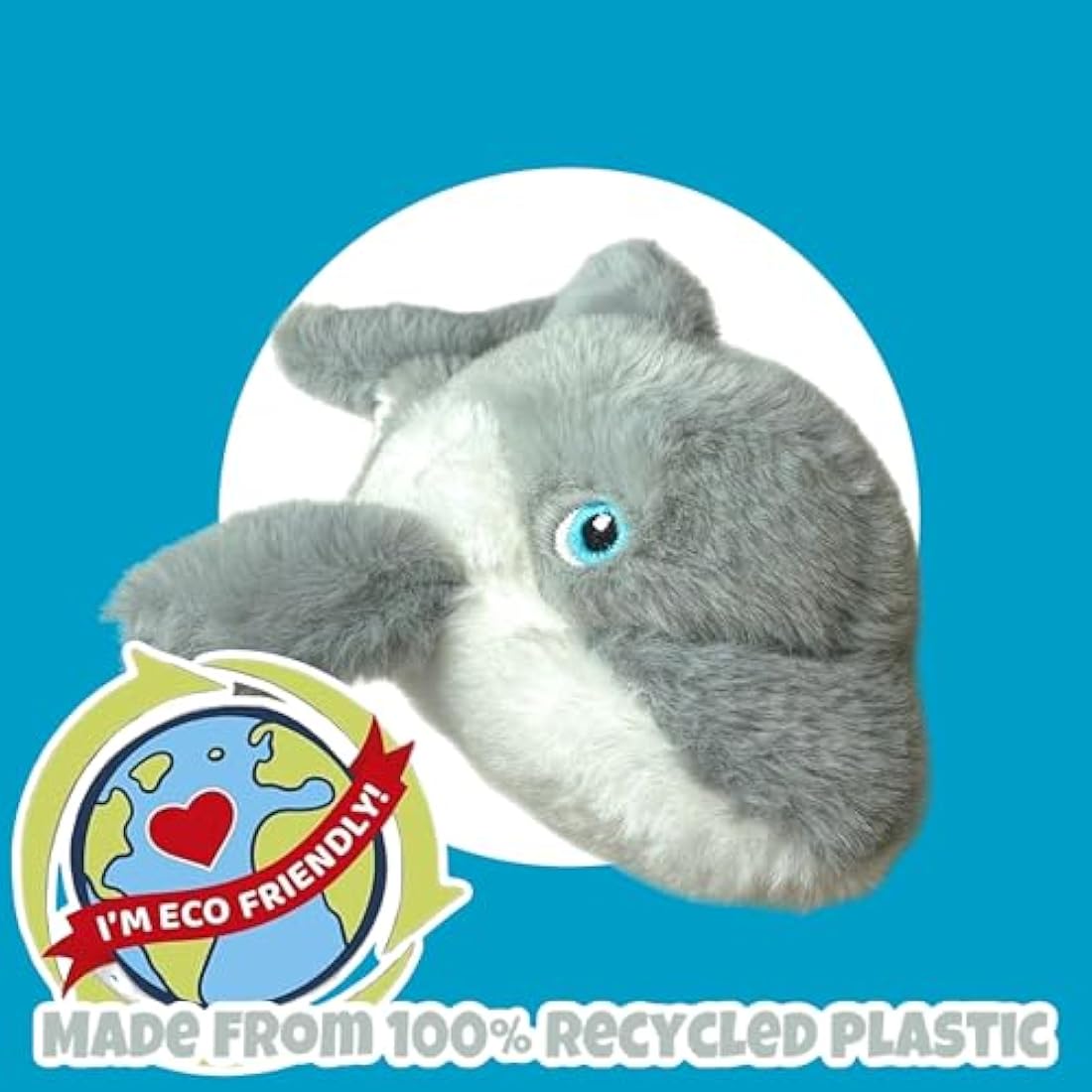 Your Planet Soft Cuddly Eco Plush Toy 15cm (Dolphin)