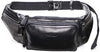 FANDARE Waist Packs Men Sling Bag Waist Pouch Leather Fanny Pack Waterproof Chest Bag Business Travel Running Cycling Sports Crossbody Bag Multipurpose Shoulder Bag