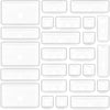DCA 25 PCS Clear Plastic Drawer Organizer Tray, Bathroom Organizers and Storage Bins for Makeup, Kitchen Utensils, Jewelries, Gadgets, Office Desk