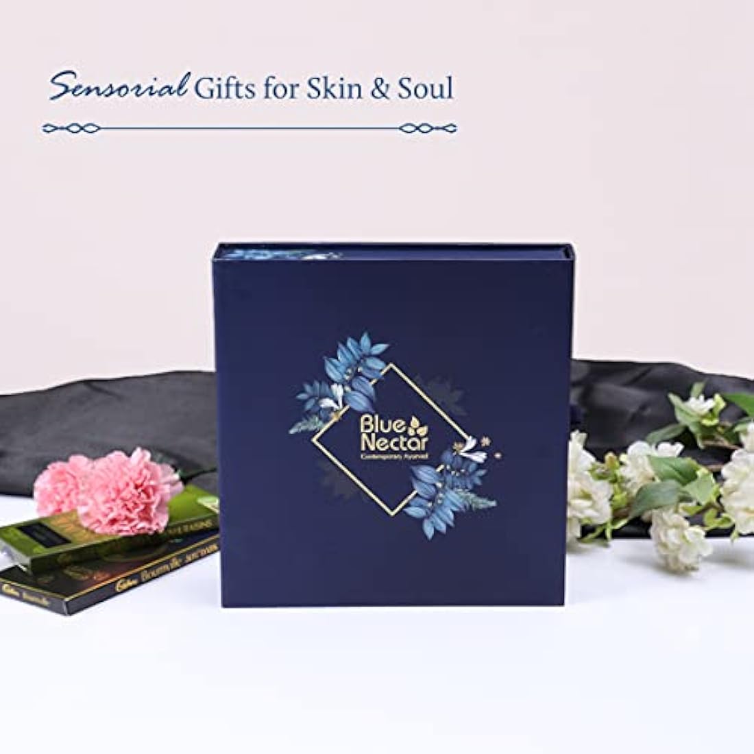 Blue Nectar Naturally Beautiful Face Gift Set for Women & Men | Face Cream, Face Scrub, Face Wash, Lip Balm & Green Tea Face lotion | Pack of 5 | Perfect Anniversary & Birthday Gift
