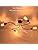 OYIPRO Ceiling Light Fitting, 4-Light Chandelier Lamp, Living Room Lighting Fixture, E27 Base Black for Dining Room Kitchen Bedroom
