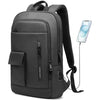 HEROIC KNIGHT Slim Laptop Backpack 15.6 Inch, Business Travel Backpack with USB Charging Port, Water-Resistant Anti Theft Laptop Rucksack, Lightweight Computer Work Bag Daypack For Men Women, Black