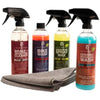 SILCA Bike SPA Collection | liquid performance cycle wash | degreaser, cleaner, Graphene infused wax, and SiO2 ceramic waterless bike wash | 4 part cleaning biodegradable liquid | bicycle cleaner