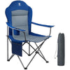 EVER ADVANCED Camping Chairs for Adults Heavy Duty Folding Chair Up to 160kg Oversized with High Back & Cup Holder & Side Pocket Comfy Camp Fold Up Chair