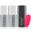 Semilac Base Coat, Top Coat & UV Gel Colour Polish. Long Lasting, Chip Resistant & Easy To Apply. 134 Red Carpet Colour UV Gel Nail Varnish. Perfect