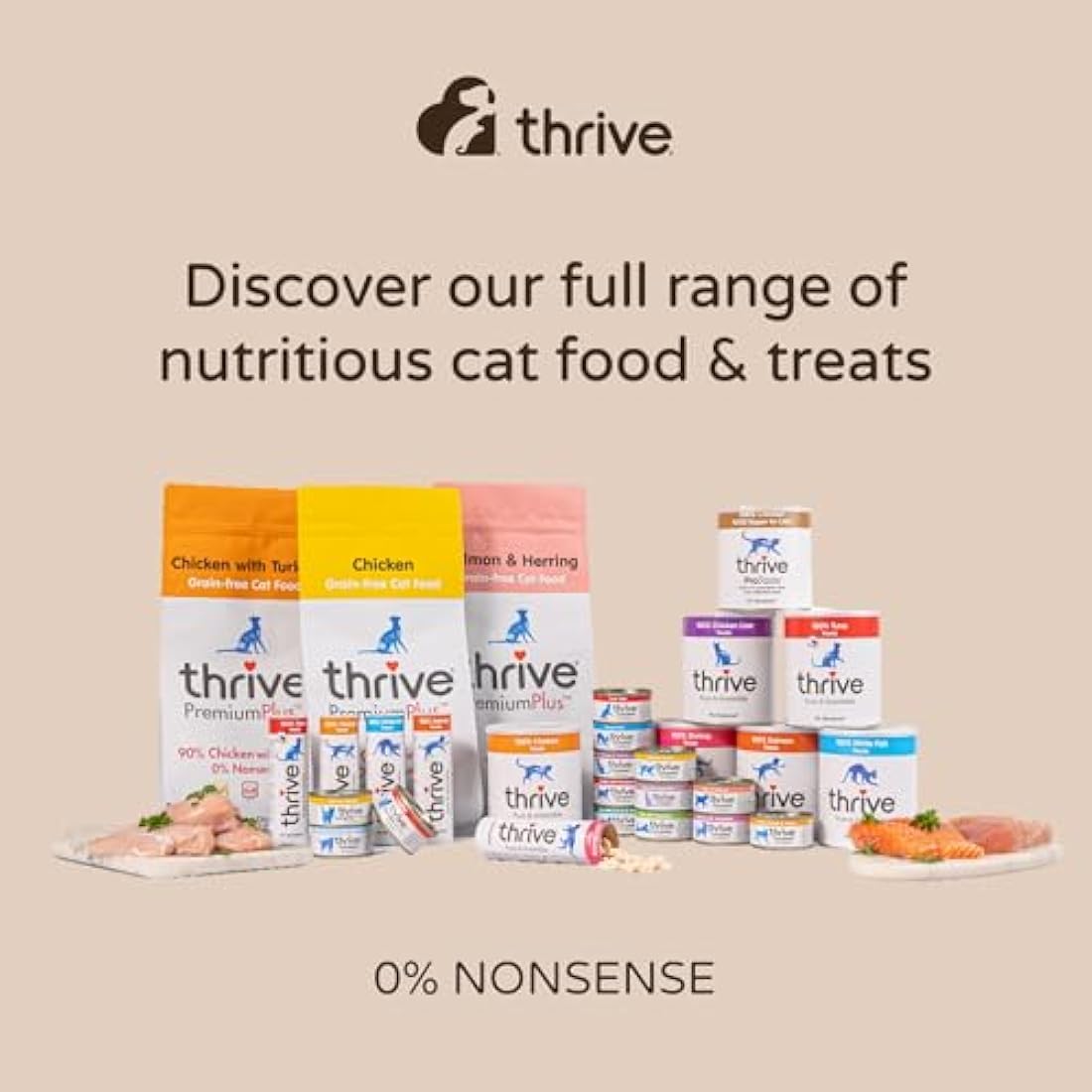 thrive Cat PremiumPlus Dry Food- CHICKEN 1.5kg