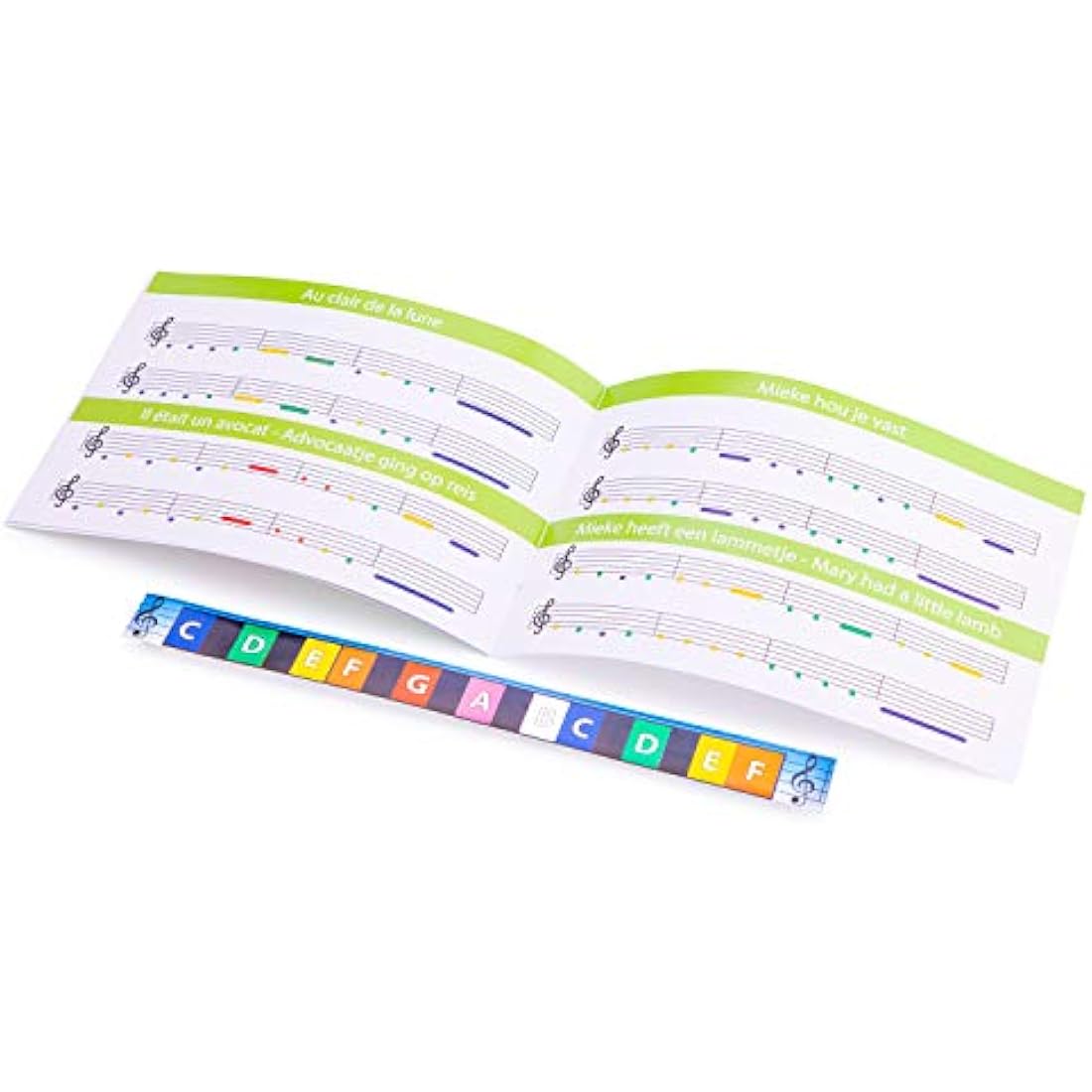 New Classic Toys 10155 Wooden Piano Book for Toddlers 3 Boys and Girls Baby Gifts, Kids Musical Instruments for Childrens Three Year Old, Piano - Red