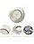 Wondlumi 6X 5W LED Downlights IP44 Recessed Ceiling Lights Brushed Chrome Down Lights Indoor Ceiling Ultra Slim Spotlights Warm White 240V for Bathroom Bedroom