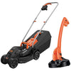 BLACK+DECKER 32cm Electric Rotary Mower with GL250 Grass Strimmer